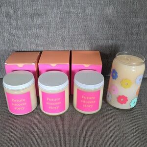 Four Scented Candle Set All By Toot, Three Are 8oz, One Is 16oz, New